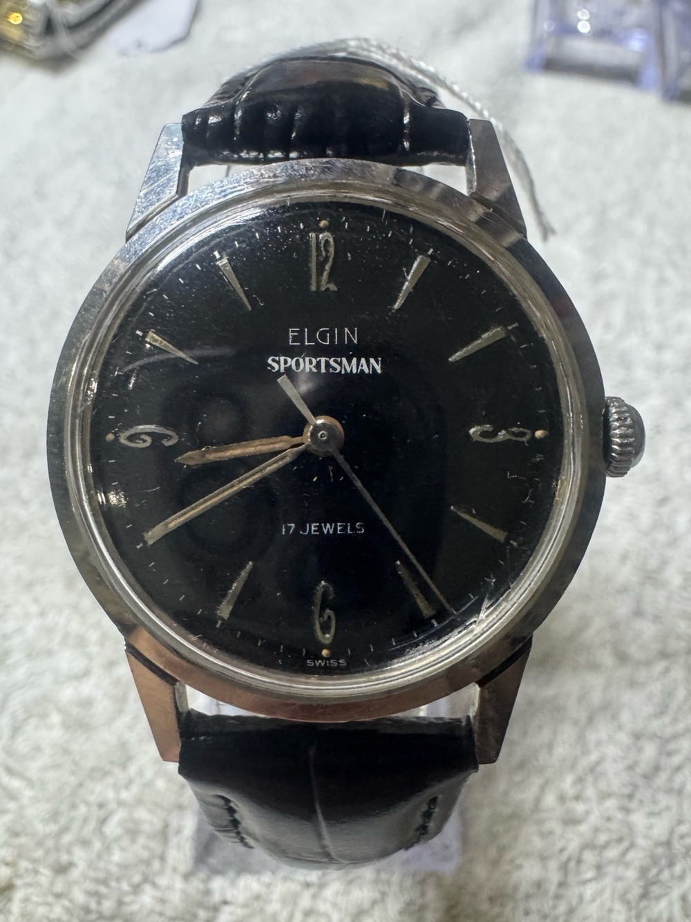 Sportsman Black Men's Dress Watch